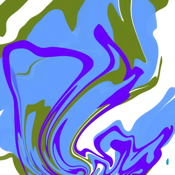 Blauer Marmor Flüssig Abstrakt Hintergrund Illustration Tapete Textur — Stockfoto