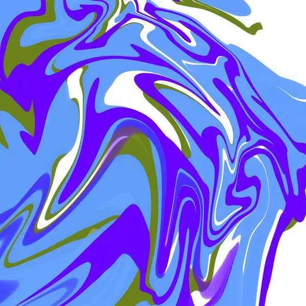 Синяя Мраморная Жидкость Абстракция Фон Иллюстрация Обои Текстура — стоковое фото
