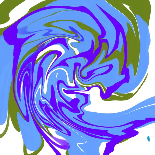 Modrý Mramor Tekutý Abstrakt Pozadí Ilustrace Tapeta Textura — Stock fotografie