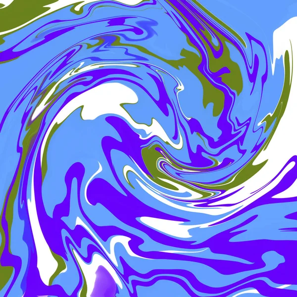 Modrý Mramor Tekuté Abstraktní Pozadí Ilustrace Tapeta Textura — Stock fotografie