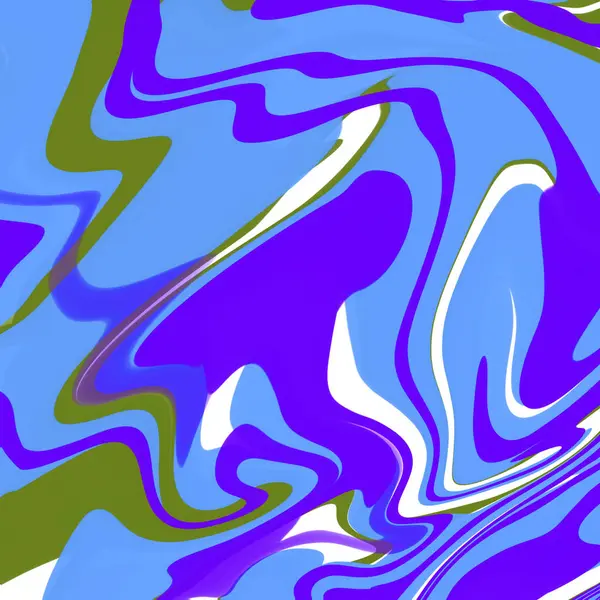 Modrý Mramor Tekuté Abstraktní Pozadí Ilustrační Tapety Textura — Stock fotografie