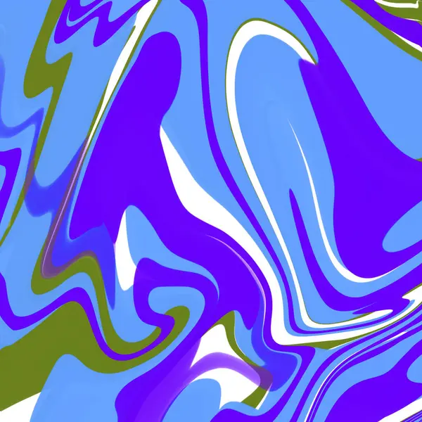 青い大理石の液体要約3背景イラスト壁紙テクスチャ — ストック写真