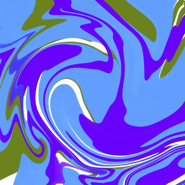Azul Mármol Líquido Abstracto Fondo Ilustración Papel Pintado Textura —  Fotos de Stock