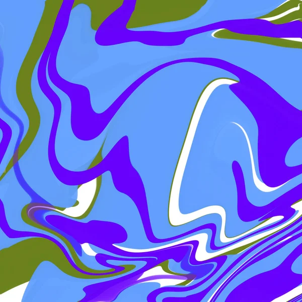Azul Mármore Líquido Abstrato Fundo Ilustração Papel Parede Textura — Fotografia de Stock