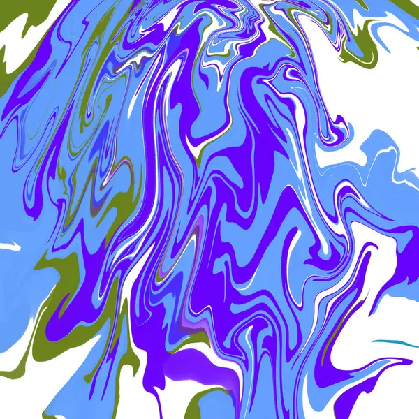Azul Mármore Líquido Abstrato Fundo Ilustração Papel Parede Textura — Fotografia de Stock