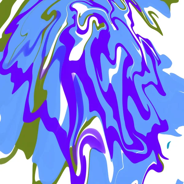 Синяя Мраморная Жидкость Абстракция Фон Иллюстрация Обои Текстура — стоковое фото