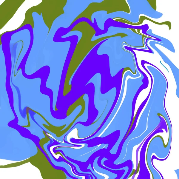 青い大理石の液体要約6 9背景イラスト壁紙テクスチャ — ストック写真