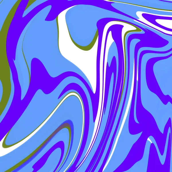 Modrá Mramorová Kapalina Abstrakt Pozadí Ilustrace Tapeta Textura — Stock fotografie