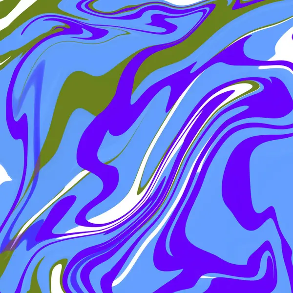 Niebieski Marmur Liquid Abstract Tło Ilustracja Tapety Tekstura — Zdjęcie stockowe