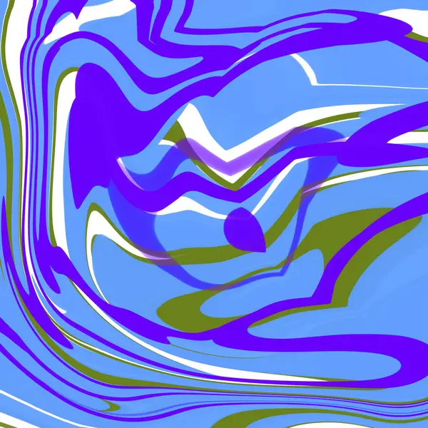 Kék Márvány Folyékony Kivonat Háttér Illusztráció Tapéta Textúra — Stock Fotó