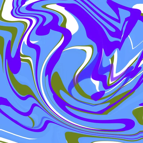 Блакитний Мармур Рідка Абстрактні Фонова Ілюстрація Шпалери Текстура — стокове фото