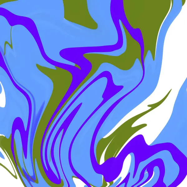 Modrá Mramorová Kapalina Abstrakt Pozadí Ilustrace Tapeta Textura — Stock fotografie