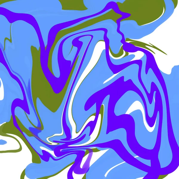 Azul Mármol Líquido Abstracto Fondo Ilustración Papel Pintado Textura — Foto de Stock