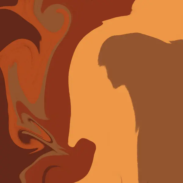Απόκριες Υγρό Στροβιλισμού Ιστορικό Εικονογράφηση Ταπετσαρία Υφή Καφέ Πορτοκαλί — Φωτογραφία Αρχείου