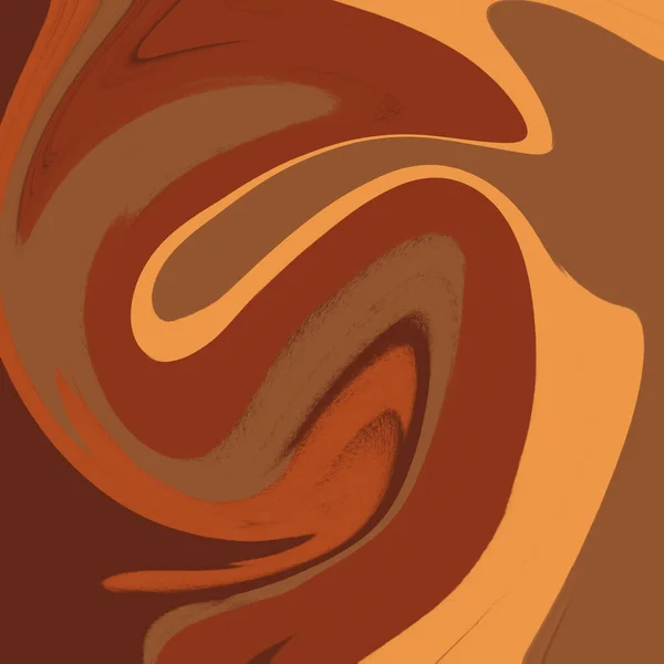 Halloween Liquid Swirl Sfondo Illustrazione Carta Parati Texture Marrone Arancione — Foto Stock