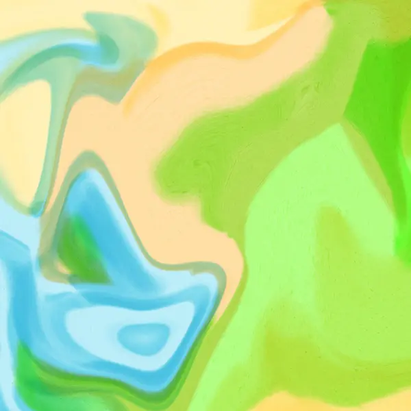 Nature Summer Theme Фон Иллюстрация Обои Текстура Зеленый Синий Желтый — стоковое фото