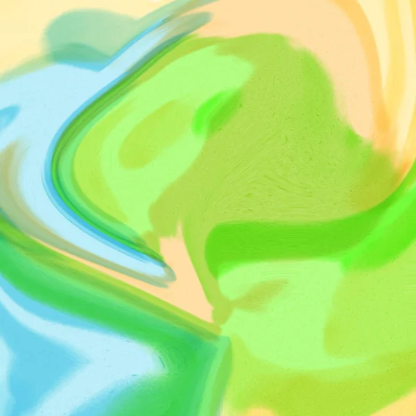Nature Summer Theme Фонова Ілюстрація Шпалери Текстура Зелений Синій Жовтий — стокове фото