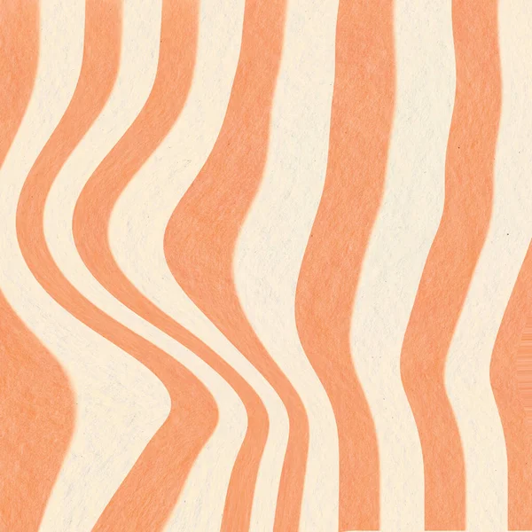 Stripe Orange Tekutý Groovy Pozadí Ilustrace Tapeta Textura — Stock fotografie