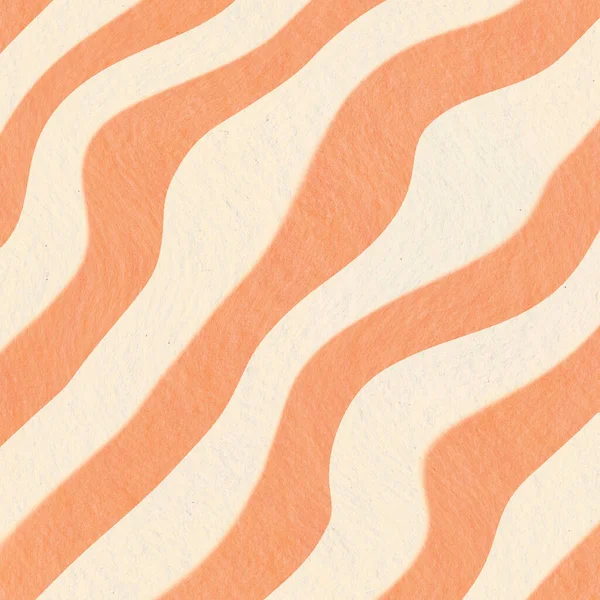 Stribe Orange Flydende Groovy Baggrund Illustration Tapet Tekstur - Stock-foto
