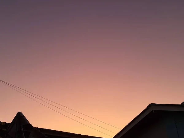 Schöner Sonnenuntergang Über Der Stadt — Stockfoto