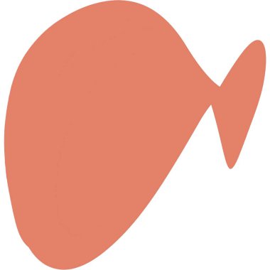  Soyut şekil izole edilmiş beyaz arkaplan şeftali portakalı