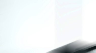 Soyut modern beyaz mimari arka planı. 3 boyutlu resimleme