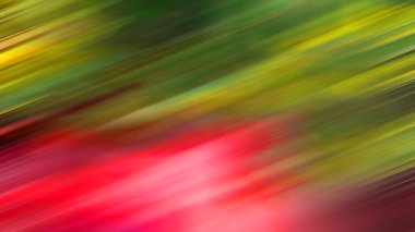 Bulanık kırmızı, yeşil, sarı, turuncu ve kırmızı çizgiler, hareket bulanıklığı
