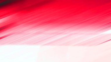 Kar üzerinde bulanık bir insan görüntüsü olan kırmızı ve beyaz bir arkaplan