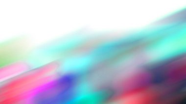 Renkli bir otobüsün bulanık görüntüsü