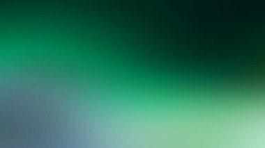 Bulanık yeşil ve mavi bir arkaplan ve bulanık bir ışık