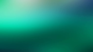 Bulanık yeşil ve mavi bir arkaplan ve bulanık bir ışık