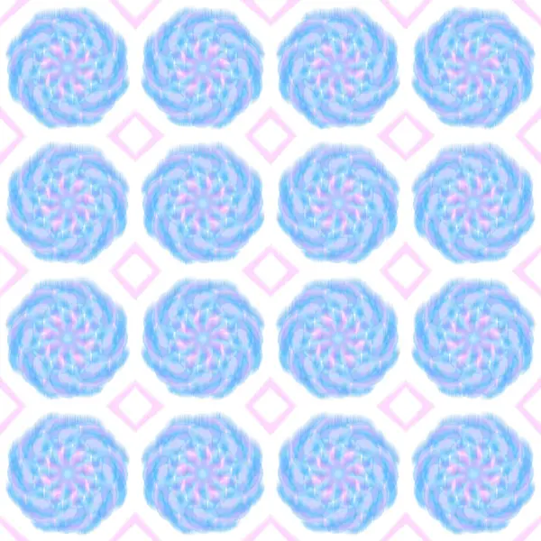 stock vector Blue Pink 1ethnic seamless pattern, Embroidery style, abstract background, fabric Seamless pattern, embroidery