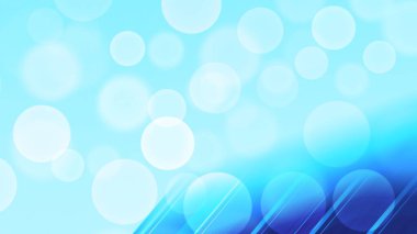 Dairesel ve ışık efektli soyut mavi arkaplan.