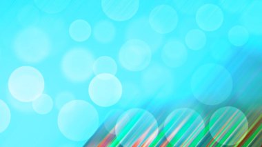 Açık Mavi, daireli sarı vektör şablonu.