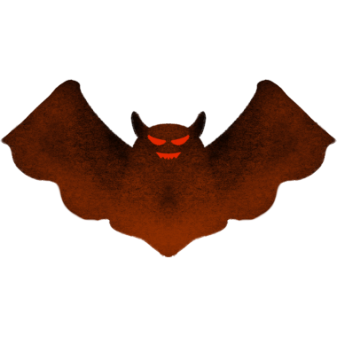 Korkunç Ağız Şeytan Gözler Korkunç Yarasa Çizimi