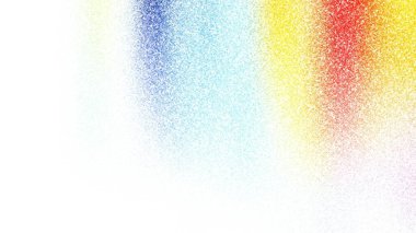 Beyaz arkaplanda soyut renkli suluboya. Dijital resim.