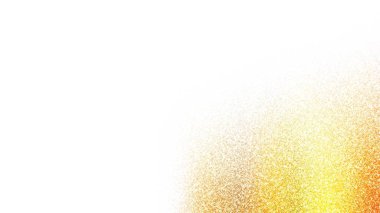 Altın konfeti. Altın parçacıklı vektör soyut çizim arkaplanı.