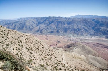 Nice views, great nature, and beauty landscape, large valleys between rivers, wild forest, background beautiful place and magic nature, from -high Atlas- Mountains in morocco.