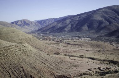Nice views, great nature, and beauty landscape, large valleys between rivers, wild forest, background beautiful place and magic nature, from -high Atlas- Mountains in morocco.