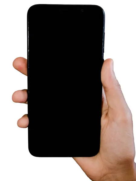 Akıllı telefon elinde, ekrana dokunuyor, parmaklar dijital ekranda kayıyor, el ele tutuşuyor ve mobil bir cihaz kullanıyor..