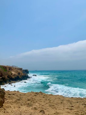 view of the waves of the sea