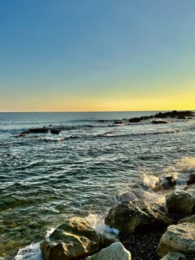 Deniz manzarası çok güzel. Doğa