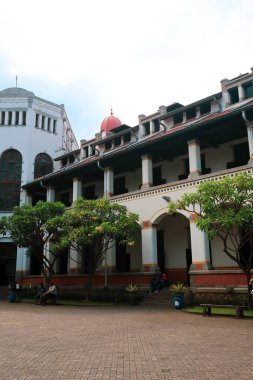 Semarang,December 2022.Lawang Sewu, Seribu Pintu is a building in Semarang, Central Java, Indonesia, the head office building of the Dutch East Indies Railway Company