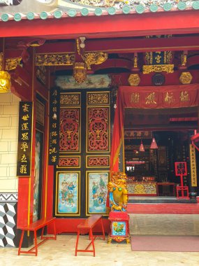 Tegal, January 2023. Tek Hay Kiong Temple, a place of worship for the Chinese community in Tegal