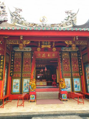 Tegal, January 2023. Tek Hay Kiong Temple, a place of worship for the Chinese community in Tegal