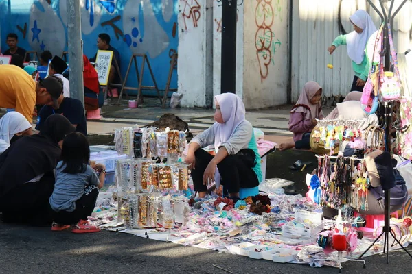 Kudus December 2022 Photo Food Beverage Vendors Side Road Selling — Fotografia de Stock