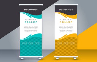 Modern pankart tasarım şablonu. Broşür. Yüksel. Sunum. Broşür. poster. Reklam. yazdırma ortamı