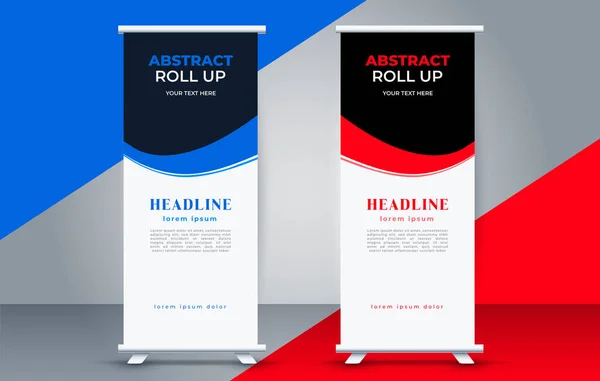 Vettore Business Roll Display Standee — Vettoriale Stock
