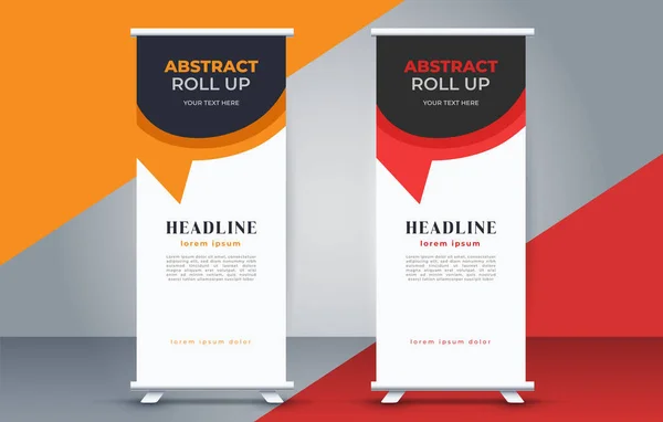 Vector Business Roll Display Stand — Stockvector