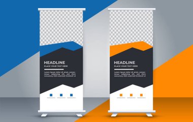 Sancak şablonunu modern şekillerle yuvarla